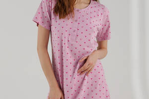 Ночная рубашка женская Miss Victoria 70018 3XL Розовый (2000990376145)