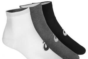 Носки Asics Quarter Sock 3-pack 35-38 White/Grey/Black 155205-0701