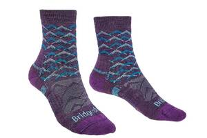 Носки Bridgedale Hike LW Endurance Ankle Wmn Pattern M Purple/Aqua (1053-710097.125.M)