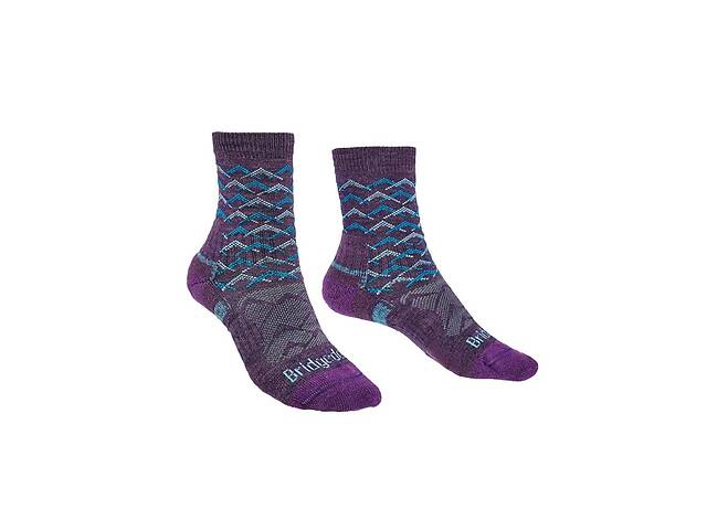 Носки Bridgedale Hike LW Endurance Ankle Wmn Pattern M Purple/Aqua (1053-710097.125.M)