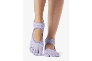 Носки для йоги ToeSox Full Toe Bellarina Grip Purple M (39-42.5)