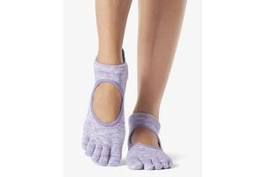 Носки для йоги ToeSox Full Toe Bellarina Grip Purple M (39-42.5)