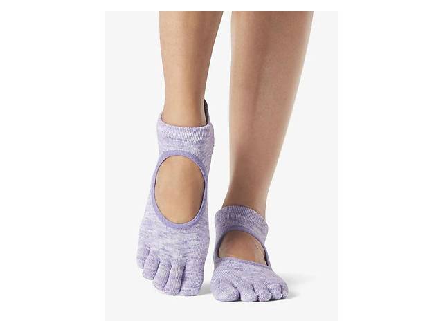 Носки для йоги ToeSox Full Toe Bellarina Grip Purple M (39-42.5)