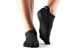 Носки для йоги ToeSox Full Toe Low Rise Grip Black XS 33-35.5