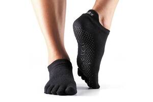 Носки для йоги ToeSox Full Toe Low Rise Grip Black XS 33-35.5