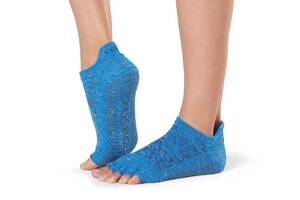 Носки для йоги ToeSox Half Toe Low Rise Grip Lapis M 39-42.5