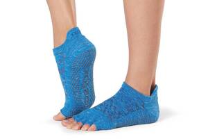 Носки для йоги ToeSox Half Toe Low Rise Grip Lapis M 39-42.5