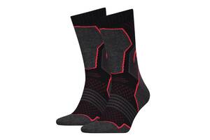 Носки Head Hiking Crew Unisex 2-pack 35-38 Black/Red 781001001-232