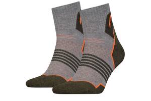 Носки Head Hiking Quarter Unisex 2-pack 35-38 Grey/Green 781002001-159