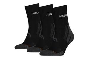 Носки Head Performance Short Crew 3-pack 35-38 black/gray 741019001-200