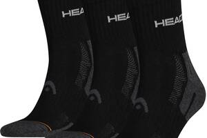 Носки Head Performance Short Crew 3-pack 35-38 black/gray 741019001-200