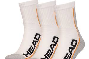 Носки Head Performance Short Crew 3-pack 35-38 white/gray 781010001-062