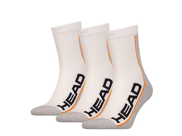 Носки Head Performance Short Crew 3-pack 35-38 White/Grey 781010001-062