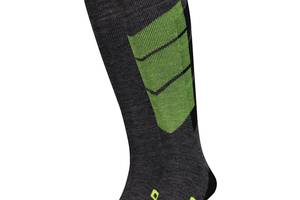 Носки Head Unisex Ski Graphic Kneehigh 2-pack 35-38 gray/black/green 791005001-817