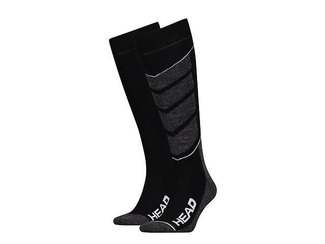 Носки Head Unisex Ski V-Shape Kneehigh 2-pack 31-34 black/gray 791004001-213