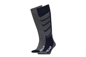 Носки Head Unisex Ski V-Shape Kneehigh 2-pack 31-34 gray/blue 791004001-277