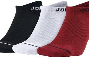 Носки Jordan Jumpman Everyday Max No Show 3-pack 43-46 black/white/red SX5546-011