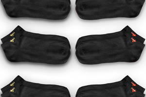 Носки мужские короткие Septwolves 200N Black 26-28 см 6 пар