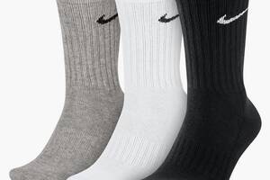 Носки Nike 3-pack 34-38 Black/Grey/White SX4508-965