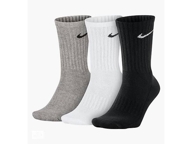 Носки Nike 3-pack 38-42 Черный/Серый/Белый SX4508-965