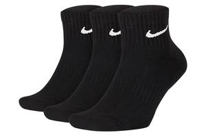 Носки Nike Everyday Cushion Ankle 3-pack 34-38 black SX7667-010