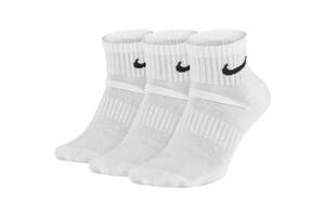 Носки Nike Everyday Cushion Ankle 3-pack 42-46 white SX7667-100