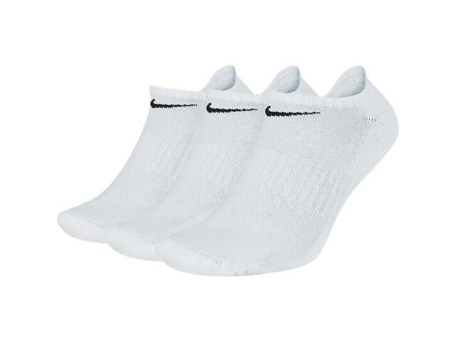 Носки Nike Everyday Cushion No Show 3-pack white — SX7673-100 38-42