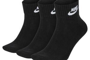 Носки Nike Everyday Esentials Ankle 3-pack 34-38 black SK0110-010
