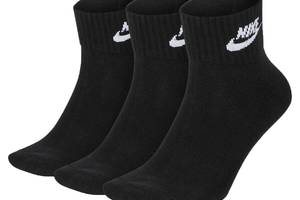 Носки Nike Everyday Esentials Ankle 3-pack 34-38 Black SK0110-010