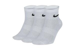 Носки Nike Everyday Lightweight Ankle 3-pack 46-50 white SX7677-100