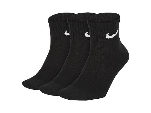 Носки Nike Everyday Lightweight Ankle 3-pack black — SX7677-010 38-42