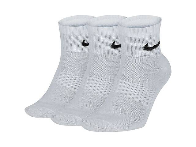Носки Nike Everyday Lightweight Ankle 3-pack white — SX7677-100 38-42 Белый