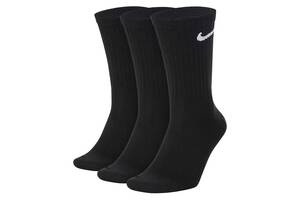 Носки Nike Everyday Lightweight Crew 3-pack 34-38 Black SX7676-010