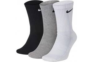 Носки Nike Everyday Lightweight Crew 3-pack 46-50 Black/Grey/White SX7676-901