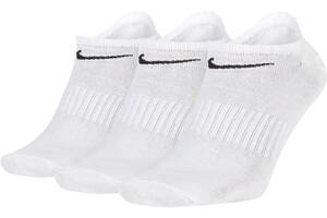 Носки Nike Everyday Lightweight No Show 3-pack 43-46 White SX7678-100