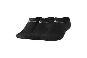 Носки Nike Performance Cushioned No-Show 3-pack 34-38 Черный SX6843-010