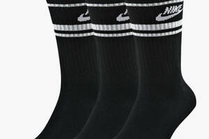 Носки Nike Sportswear Essential Crew 3-pack 34-38 black CQ0301-010