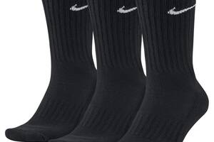 Носки Nike Value Cotton Crew 3-pack 34-38 black SX4508-001