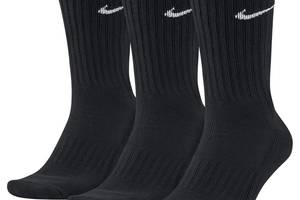 Носки Nike Value Cotton Crew 3-pack 34-38 Black SX4508-001