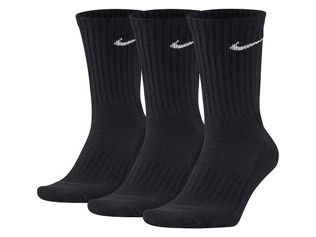 Носки Nike Value Cotton Crew 3-pack 38-42 Black SX4508-001