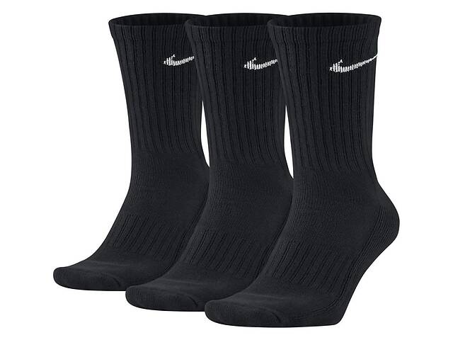 Носки Nike Value Cotton Crew 3-pack 46-50 Black SX4508-001