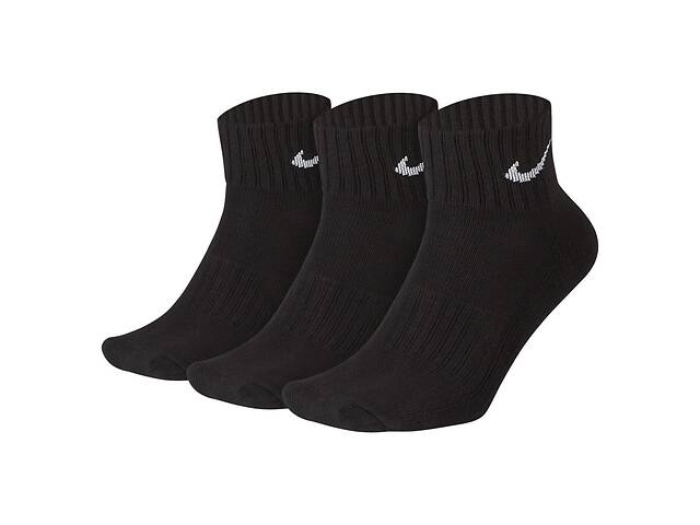 Носки Nike Value Cush Ankle 3-pack 38-42 Black SX4926-001