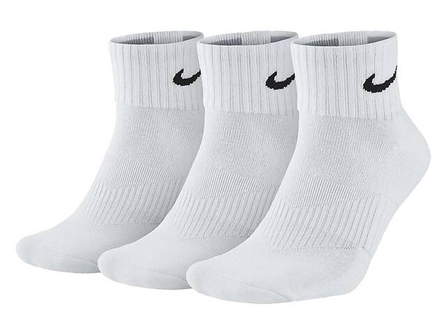 Носки Nike Value Cush Ankle 3-pack 42-46 white SX4926-101