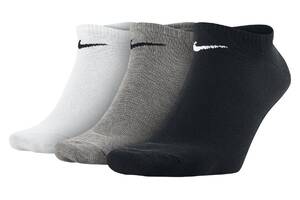 Носки Nike Volue No Show 3-pack 34-38 black/gray/white SX2554-901