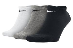 Носки Nike Volue No Show 3-pack 46-50 Black/Grey/White SX2554-901