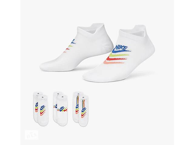 Носки Nike W NK EVERYDAY PLUS LTWT NS 3PR - DH5474-902 34-38 Белый
