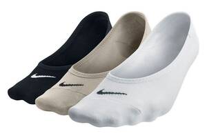 Носки Nike Women's Everyday Lightweight Footie 3-pack 38-42 Black/Beige/White SX4863-900