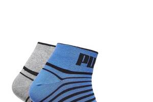 Носки Puma Quarter 2-pack 39-42 black/gray/blue 101002001-020