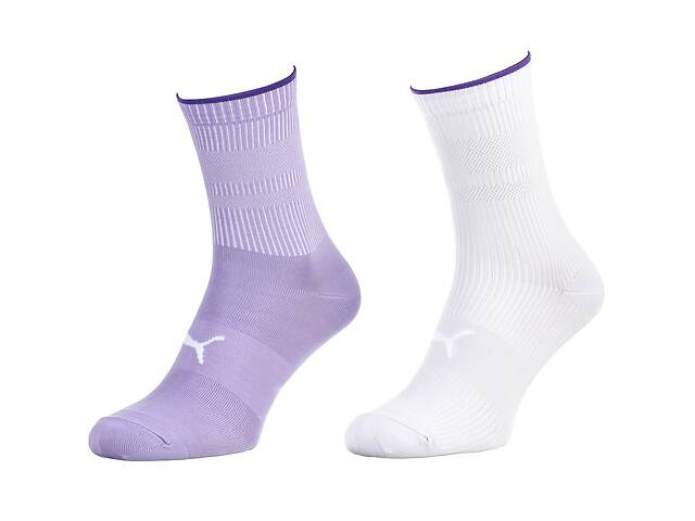 Носки Puma Sock Classic Women 2-pack 35-38 Purple/White 103003001-012