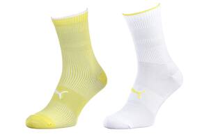 Носки Puma Sock Classic Women 2-pack 39-42 Yellow/White 103003001-013